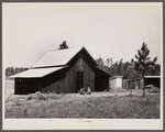 "Bryan" barn on rural resettlement farm unit in Irwinville Farms, Georgia. This barn, designed and built under supervision of W.P. Bryan, project manager, cost one hundred forty-five dollars.