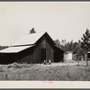 "Bryan" barn on rural resettlement farm unit in Irwinville Farms, Georgia. This barn, designed and built under supervision of W.P. Bryan, project manager, cost one hundred forty-five dollars.