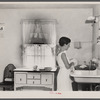 Kitchen in one of the new homesteads. Tygart Valley, [Elkins,] West Virginia.