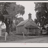 Church at crossroads on sealevel highway, south of Charleston, South Carolina.