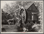 Waterwheel at active grist mill. Owner is Logan Maxwell. It is three miles from Cornelia, Georgia.