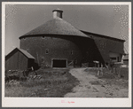 Round barn near Lowell, Vermont.