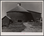 Round barn near Lowell, Vermont.