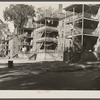 Rear of Amoskeag houses off Payson Street. Manchester, New Hampshire.