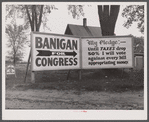Political Americana on main highway. Manchester, New Hampshire.