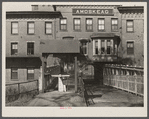 One of the employees' entrances on Canal Street of the Amoskeag mills. Manchester, New Hampshire.