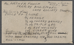 Cocktail recipe from Café Society for "MacArthur Punch"