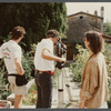 Film crew shooting James Baldwin's house