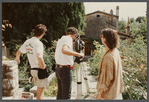 Film crew shooting James Baldwin's house