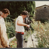 Film crew shooting James Baldwin's house