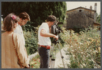 Film crew shooting James Baldwin's house