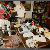 Film crew shooting James Baldwin's desk