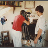 Film crew shooting interior of James Baldwin's house