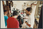 Film crew shooting interior of James Baldwin's house