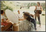 Bobby Short talking with film crew