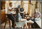 David Baldwin talking with film crew