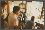David Baldwin talking with film crew