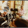 David Baldwin talking with film crew
