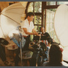 David Baldwin talking with film crew