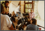 David Baldwin talking with film crew