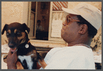 David Baldwin with dog