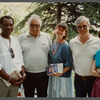 David Leeming with film crew