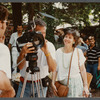 Film crew shooting exterior scenes