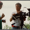 In conversation with camera operator