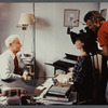 Karen Thorsen with camera operator