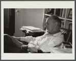 Older man seated in profile