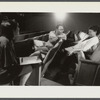 Walter Dallas and Frances Foster being filmed