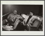 Walter Dallas and Frances Foster being filmed