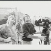 Crew filming on the street in Harlem