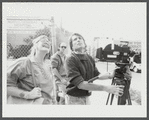 Crew filming on the street in Harlem