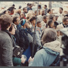 Crowd gathered at James Baldwin's funeral