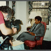 Ishmael Reed being filmed