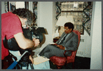 Ishmael Reed being filmed