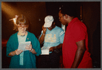 Walter Dallas with film crew