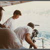 Film crew shooting across water in Istanbul