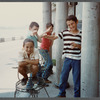 Four Turkish children laughing