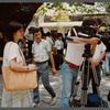 Film crew shooting on the streets of Istanbul