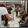 Film crew shooting on the streets of Istanbul