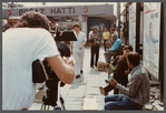 Film crew shooting on the streets of Istanbul