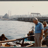 Fishermen along the waterfront in Istanbul