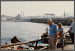 Fishermen along the waterfront in Istanbul