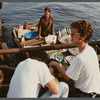 Fisherman on waterfront in Istanbul