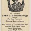 [John C. Breckinridge campaign ribbon]