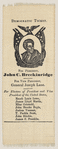 [John C. Breckinridge campaign ribbon]