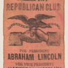 [Lincoln 1860 campaign ribbon]