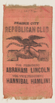 [Lincoln 1860 campaign ribbon]